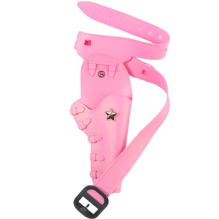 Pride Western-Set Pink Pistole Kadett 912 Handschellen Gürtel mit Holster inkl. 1200 Schuss Munition Western-Set in pinker Farbe bestehend aus einer Spielzeug-Pistole Spielzeug-Handschellen Gürtel mit Holster und passender Munition