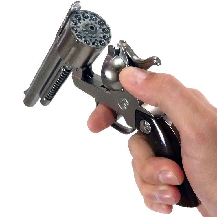 Cowboy Gürtel 95-135 cm Braun mit Western-Pistole inkl. 144 Schuss-Munition  Brauner Cowboy-Gürtel mit Holster und Cowboy-Pistole mit Munition im Blister mit Hinweisen zur Munition und einer 12-Schuss-Pistole und Made in EU