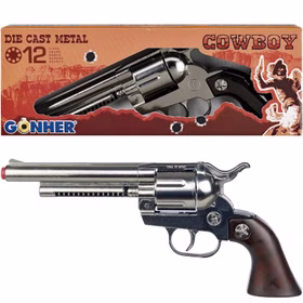 Cowboy Gürtel verstellbar aus Kunstleder & Metall mit Pistole inkl. Munition Cowboy Gürtel verstellbar aus Kunstleder & Metall mit Pistole inkl. Munition