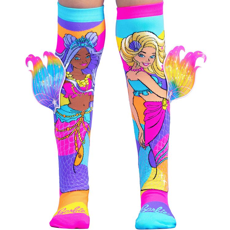 Lustige Barbie Meerjungfrauen Socken Bunt Mit 3D Flossen F r Kinder Und 