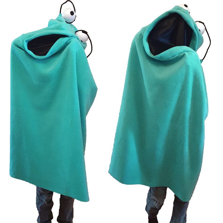 Monster Kostüm Geist Rachdrach Türkis für Kinder Monster Kostüm Geist Rachdrach Türkis für Kinder mit ausgestreckten Armen von Vorne