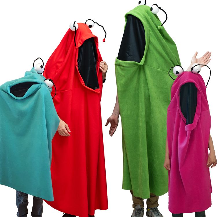 Monster Kostüm Geist Rachdrach Türkis für Kinder Monster Kostüm Geist Rachdrach Türkis für Kinder mit ausgestreckten Armen von Vorne