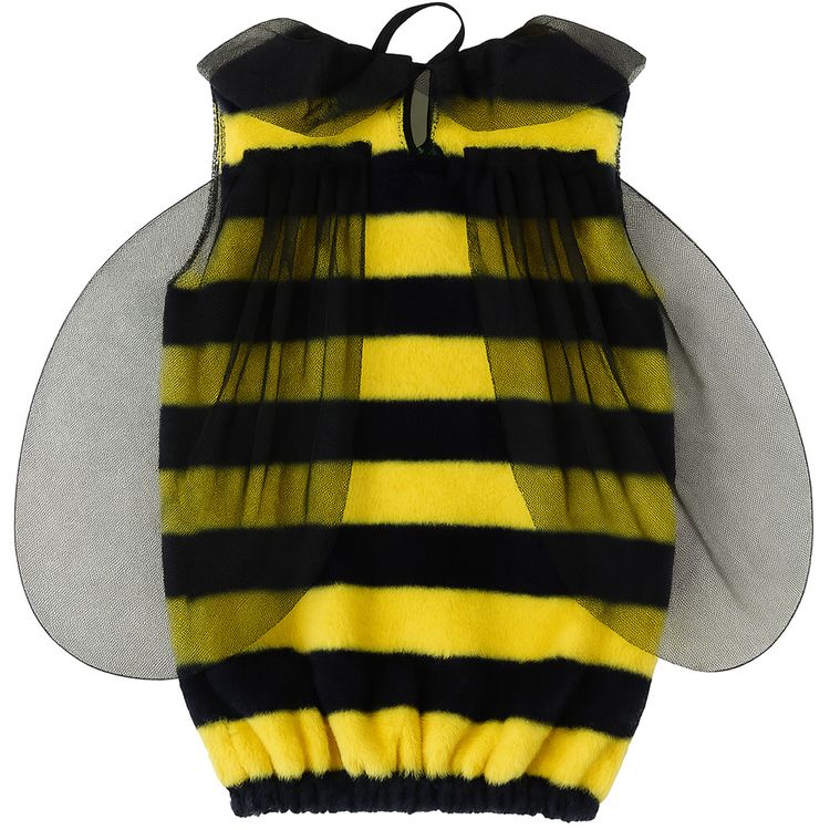 Bienen Kostüm Bzarella mit Flügeln & Fühlern für Kinder Zwei Kinder in Bienenkostümen mit Flügeln und Fühlern nebeneinander auf weißem Hintergrund.