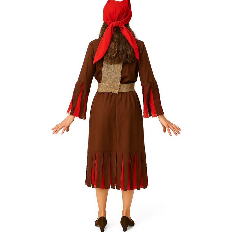 Hexen Kostüm Hexe vom Feuerwald für Damen von Vorne mit gespreizten Fingern