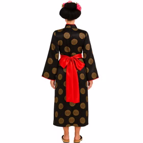 Japanerin Kostüm Kirschblüte Edler Kimono mit Gürtel für Damen Gr. 36-42 Kleid Geisha Traditionelles japanisches Gewand Fasching Karneval andere Länder Asien Mottoparty Japanerin Kostüm Kirschblüte Edler Kimono mit Gürtel für Damen von Hinten