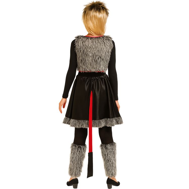 Teufel Kostüm Dravina Höllenglanz für Damen mit langärmligen, schwarzen Body von Vorne