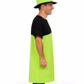 XXL Textmarker Kostüm Stift Neon-Grün für Erwachsene Onesize Fasching Karneval Mottoparty Paar- und Gruppenkostüm Spaßkostüm XXL Textmarker Kostüm Stift Neon-Grün für Erwachsene von der Seite