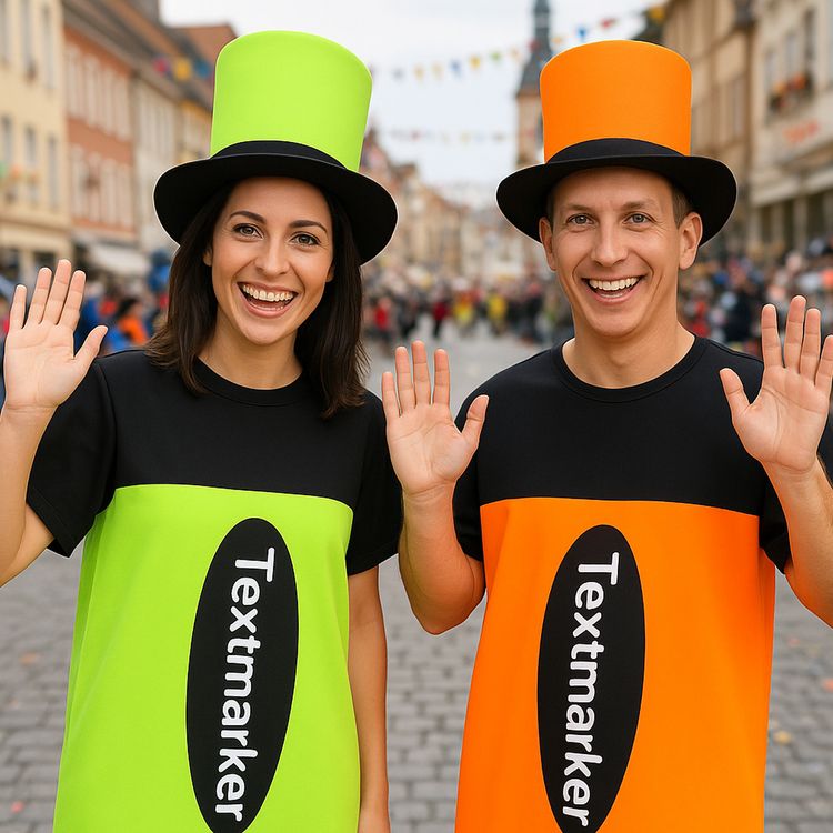 XXL Textmarker Kostüm Stift Neon-Grün für Erwachsene XXL Textmarker Kostüm Stift Neon-Grün für Erwachsene von Vorne