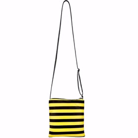 Bienen Handtasche Tier Tasche Schwarz Gelb gestreift für Damen Kostüm-Zubehör Fasching Karneval Mottoparty Bienen Handtasche Tier Tasche Schwarz Gelb gestreift für Damen komplett von Vorne
