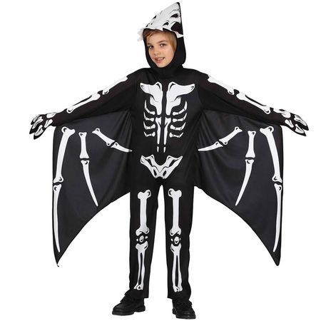 Flugsaurier Kostüm Halloween Dino-Skelett Pterodactylus Flügelfinger für Kinder