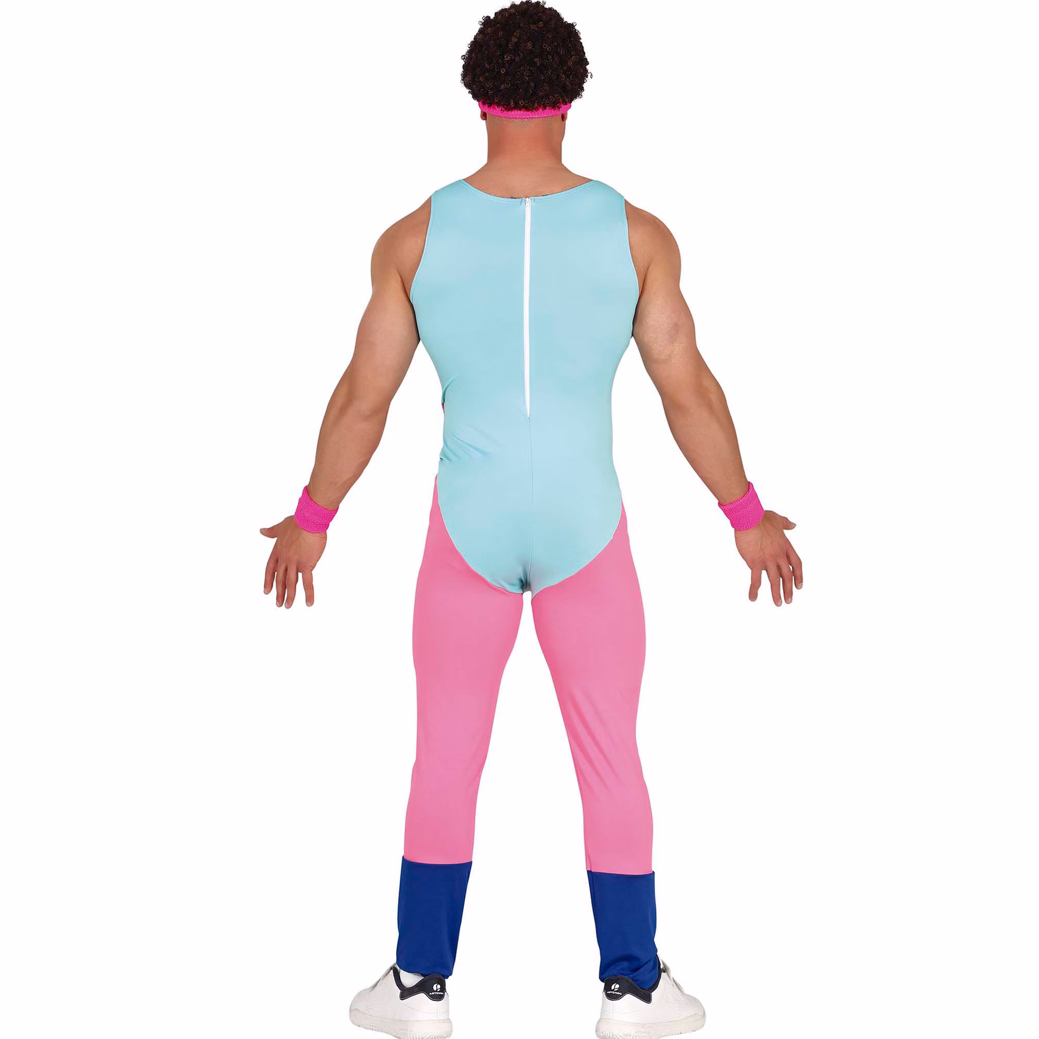 Aerobic Anzug Pump & Protz Retro Gymnastikanzug 80er für Herren von Hinten