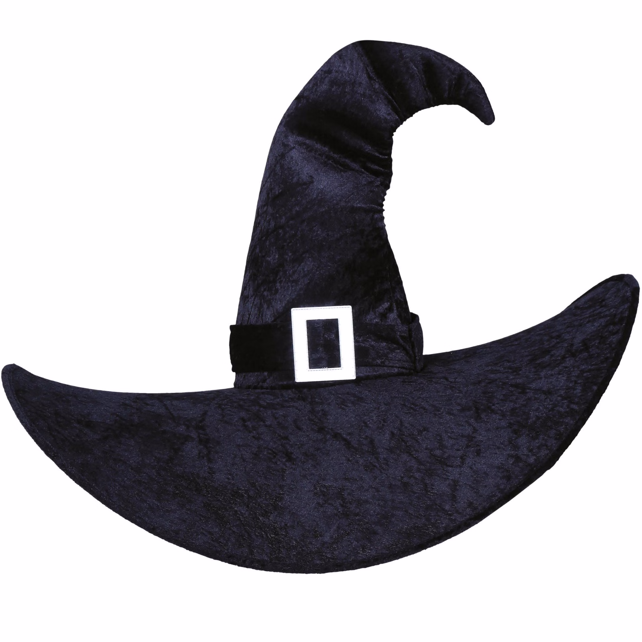 XXL Hexenhut Black Witch Schwarz Halloween für Damen Kostüm-Zubehör Gothic Fasching Karneval Mottoparty XXL Hexenhut Black Witch Schwarz Halloween von Vorne