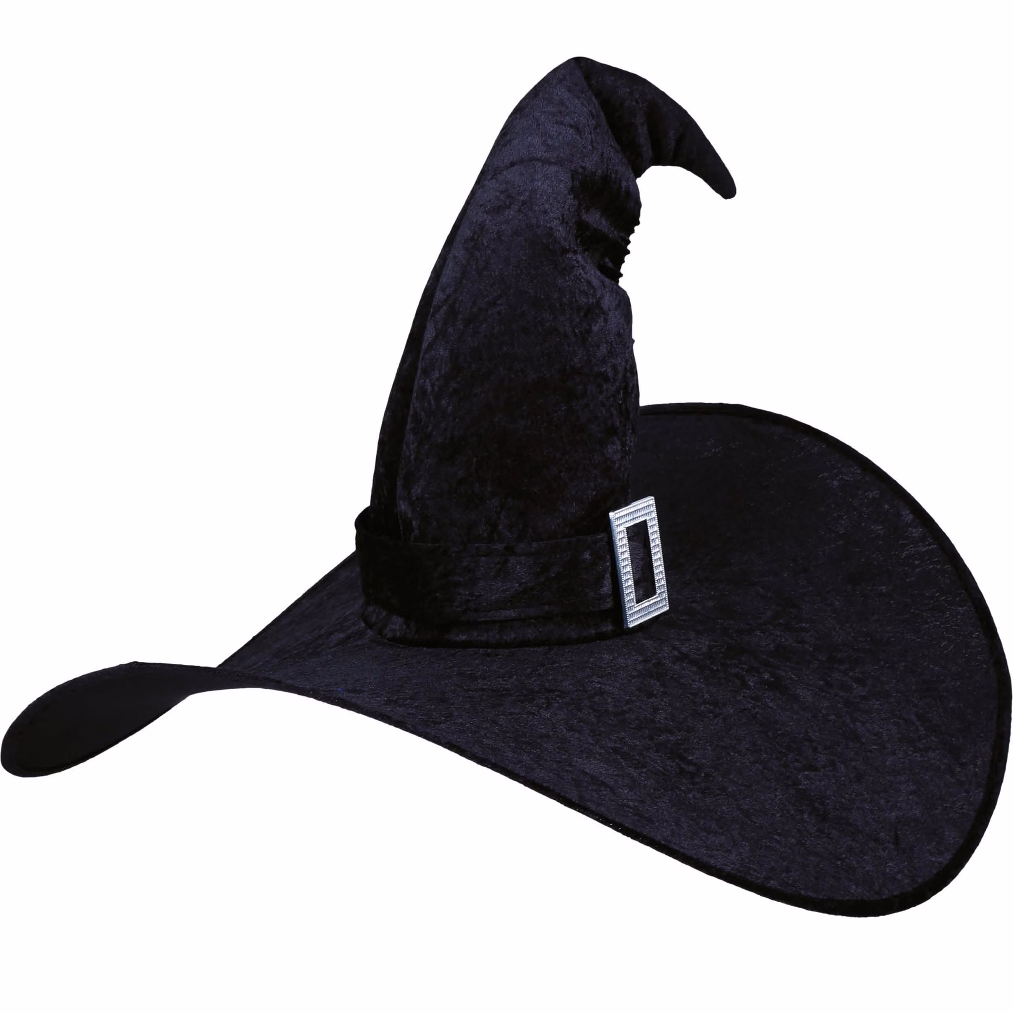 XXL Hexenhut Black Witch Schwarz Halloween für Damen Kostüm-Zubehör Gothic Fasching Karneval Mottoparty XXL Hexenhut Black Witch Schwarz Halloween von der Seite