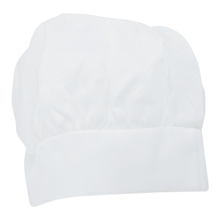 Kind mit weißer Kochmütze und Kochkostüm von Vorne