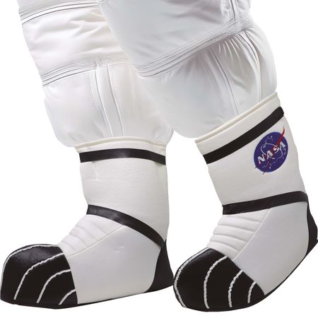 Weltraum Astronautenschuhe Weiß Space Stiefelstulpen für Erwachsene