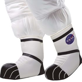 Weltraum Astronautenschuhe Weiß Space Stiefelstulpen für Erwachsene