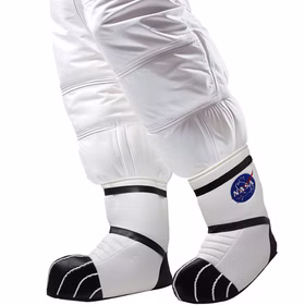 Weltraum Astronautenschuhe Weiß Space Stiefelstulpen für Erwachsene Astronaut Raumfahrer Kostüm-Zubehör Galaxie Fasching Karneval Mottoparty 15556-Weltraum-Astronautenschuhe-Weiss-Space-Stiefelstulpen-fuer-Erwachsene_2.jpg