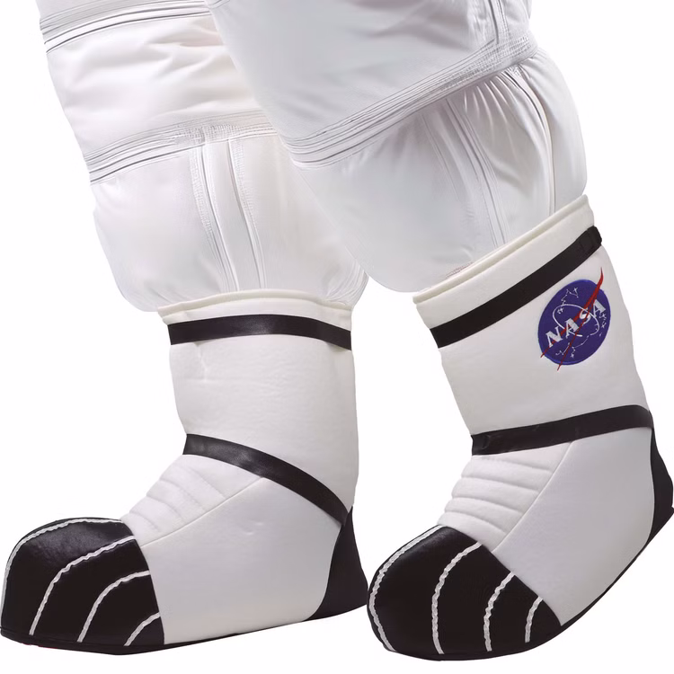 Weltraum Astronautenschuhe Weiß Space Stiefelstulpen für Erwachsene Astronaut Raumfahrer Kostüm-Zubehör Galaxie Fasching Karneval Mottoparty 15556-Weltraum-Astronautenschuhe-Weiss-Space-Stiefelstulpen-fuer-Erwachsene.jpg