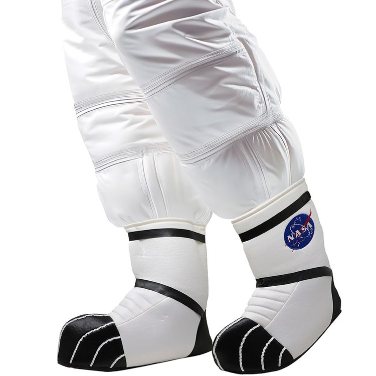 Weltraum Astronautenschuhe Weiß Space Stiefelstulpen für Erwachsene