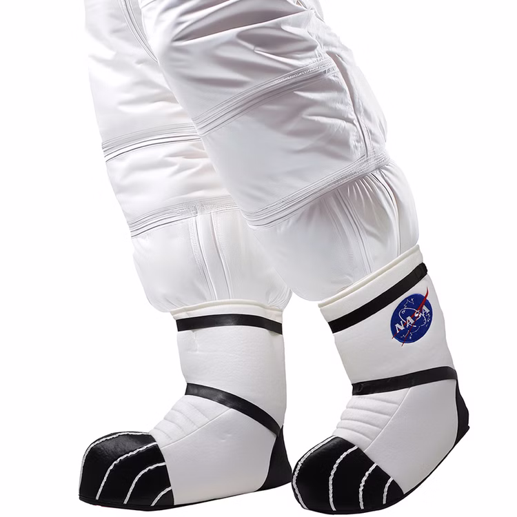 Weltraum Astronautenschuhe Weiß Space Stiefelstulpen für Erwachsene Astronaut Raumfahrer Kostüm-Zubehör Galaxie Fasching Karneval Mottoparty 15556-Weltraum-Astronautenschuhe-Weiss-Space-Stiefelstulpen-fuer-Erwachsene_2.jpg