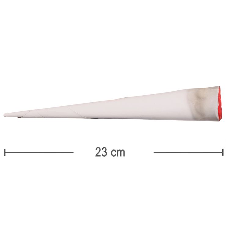 XXL Fake-Joint 23 cm lang High Five Reggae Kostüm-Zubehör für Erwachsene Mann im Reggae Kostüm verkleidet und zieht symbolisch an einem 23 cm langen Fake-Joint aus Papier von Vorne