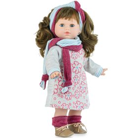 Puppe Ria mit Hinweisen zum Hersteller, 6-teiliger Bekleidung, Kreatives Spielen und Schlafaugen