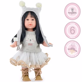 Puppe Sia Misaki mit Hinweisen zum Hersteller, 6-teiliger Bekleidung und Kreatives Spielen
