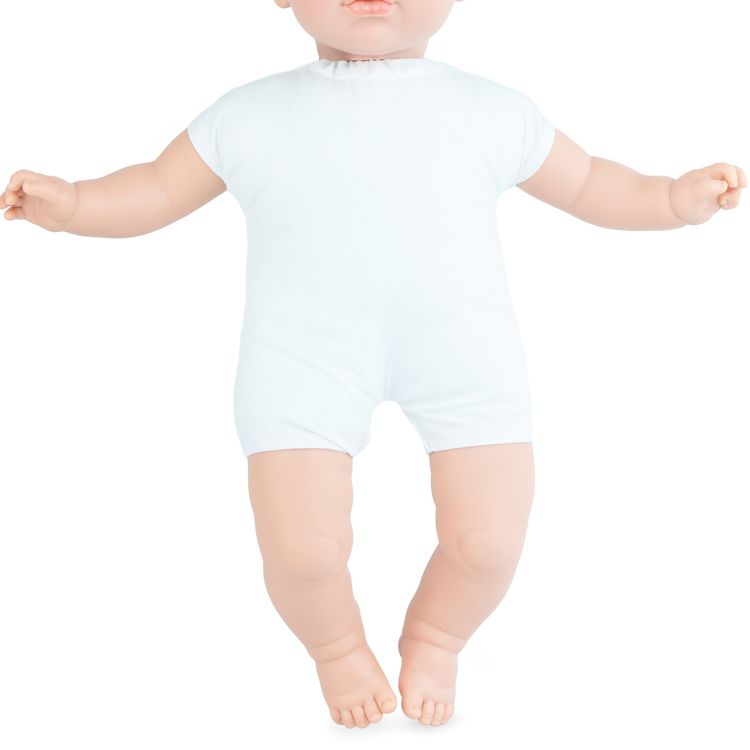 Puppe Nora 45 cm mit langen braunen Haaren & Weichkörper für Kinder Puppe Nora mit Hinweisen zum Hersteller, 6-teiliger Bekleidung und Kreatives Spielen