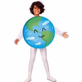 Planeten Kostüm Erde Weltkugel Happy Earth für Kinder 3-9 Jahre Blau Fasching Karneval Mottoparty Kinderfasching Rollenspiel Kindertheater Schulaufführung Kindergartenfest Planeten Kostüm Erde Weltkugel Happy Earth für Kinder von Vorne