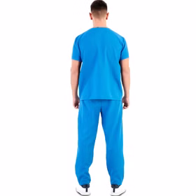Medizin Kostüm Doktor Arzt Doc Medicus für Erwachsene Gr. 42-52 Blau Unisexkostüm Paar- und Gruppenkostüme Fasching Karneval Mottoparty Medizin Kostüm Doktor Arzt Doc Medicus für Erwachsene von Hinten