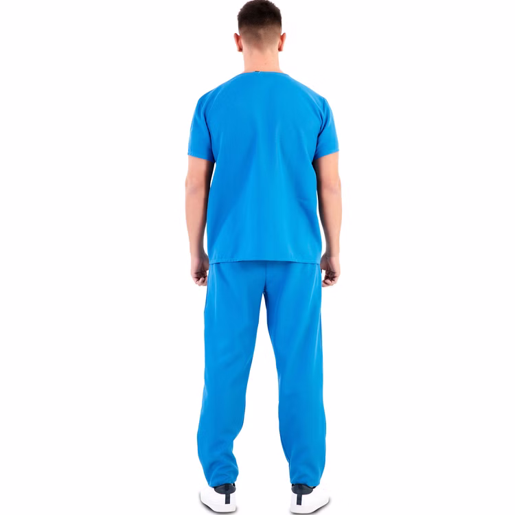 Medizin Kostüm Doktor Arzt Doc Medicus für Erwachsene Gr. 42-52 Blau Unisexkostüm Paar- und Gruppenkostüme Fasching Karneval Mottoparty Medizin Kostüm Doktor Arzt Doc Medicus für Erwachsene von Hinten