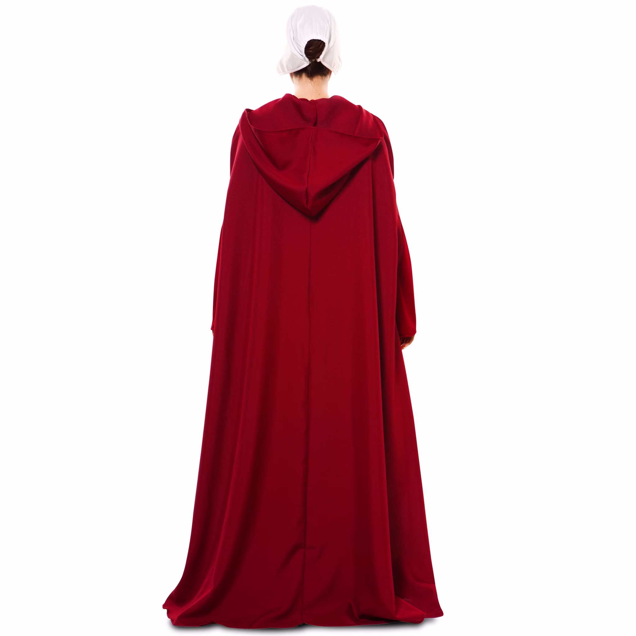 Mittelalter Kostüm Magd Roter Umhang mit weißer Haube für Damen Gr. 42 Halloween Fasching Karneval Mottoparty Mittelalterfest Mittelalter Kostüm Magd Roter Umhang mit weißer Haube für Damen von Hinten