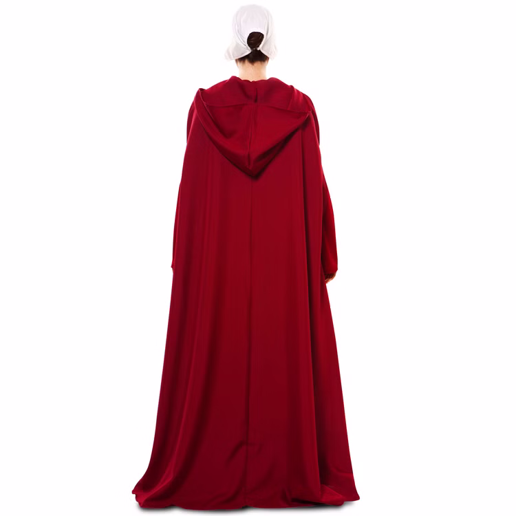 Mittelalter Kostüm Magd Roter Umhang mit weißer Haube für Damen Gr. 42 Halloween Fasching Karneval Mottoparty Mittelalterfest Mittelalter Kostüm Magd Roter Umhang mit weißer Haube für Damen von Hinten