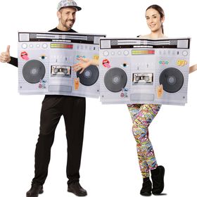 Radio Kostüm Retro Radiokassette Sound of 80er & 90er für Erwachsene