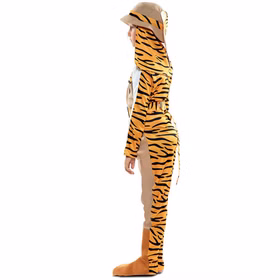 Dschungel Kostüm Wendekostüm Jäger & Tiger 2-in-1 Safari-Abenteuer für Kinder 5-9 Jahre Tier Tierkostüm Fasching Karneval Mottoparty Kindergeburtstag Dschungel Kostüm Wendekostüm Jäger & Tiger 2-in-1 Safari-Abenteuer für Kinder von der Seite