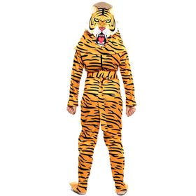 Dschungel Kostüm Wendekostüm Jäger & Tiger 2-in-1 Safari-Abenteuer für Kinder von Vorne und von Hinten