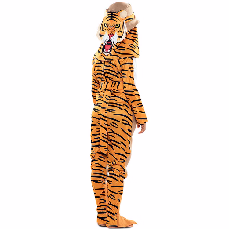 Dschungel Kostüm Wendekostüm Jäger & Tiger 2-in-1 Safari-Abenteuer für Kinder 5-9 Jahre Tier Tierkostüm Fasching Karneval Mottoparty Kindergeburtstag Dschungel Kostüm Wendekostüm Jäger & Tiger 2-in-1 Safari-Abenteuer für Kinder seitlich von Hinten