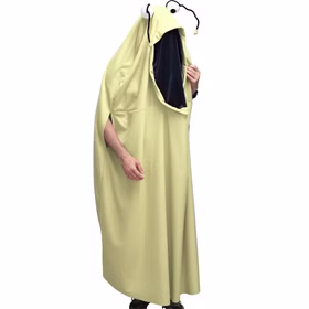 Monster Kostüme Koko Creme Weiß & Kuki Pink für Erwachsene Onesize Damen und Herren Paar- und Gruppenkostüm Fasching Karneval Mottoparty Halloween Eierfarbenes Monster Kostüm seitlich von Vorne