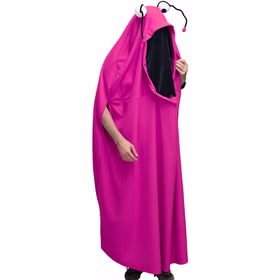 Monster Kostüme Koko Creme Weiß & Kuki Pink für Erwachsene Onesize Damen und Herren Paar- und Gruppenkostüm Fasching Karneval Mottoparty Halloween Pinkes Monster Kostüm seitlich von Vorne