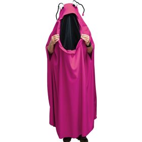 Pinkes, Grünes, Eierfarbenes und Rotes Monster vor weißem Hintergrund von Vorne