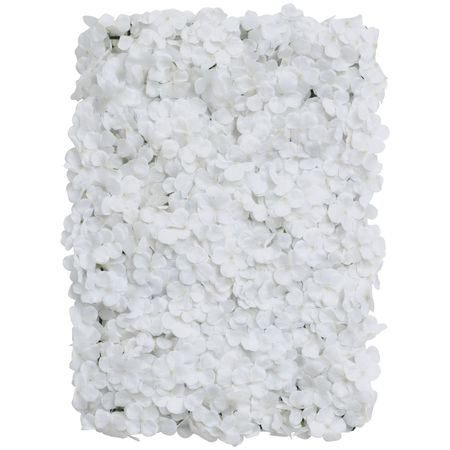 Blumenpaneel weiße Hortensien 60 x 40 cm Wand-Deko Hochzeit Geburtstag