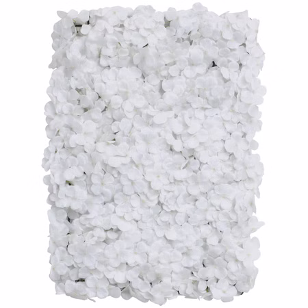 Blumenpaneel weiße Hortensien 60 x 40 cm Wand-Deko Hochzeit Geburtstag