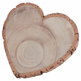 Baumscheibe Herzform Rustikales Holzherz 19 cm Tischdeko Hochzeit Geburtstag Vintage Dekoration Geburtstag Hochzeit Jubiläum Muttertag Deko-Ideen Herzförmige Baumscheibe aus Naturholz mit sichtbaren Jahresringen.