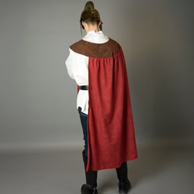 Sankt Martins Kostüm St. Martin teilbarer Umhang Rot Braun für Herren Fasching Karneval Mottoparty Laternenumzug Laternenfest Martinstag Sankt Martin Kostüm für Herren leicht seitlich von Hinten