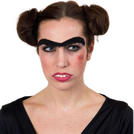 Augenbraunen Frida durchgehend Schwarz für Erwachsene