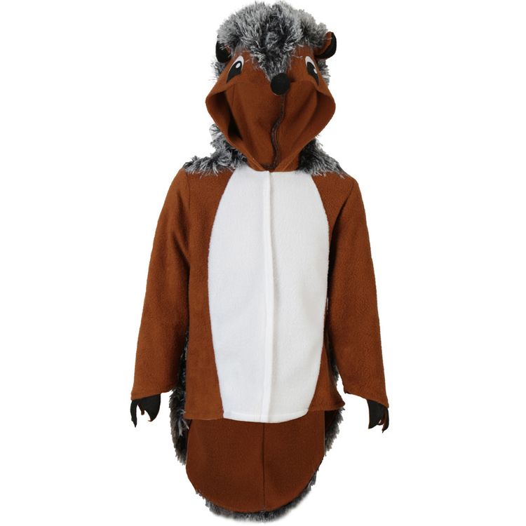 Igel Kostüm Igelchen Iggy für Kinder Fröhliches Kind in Igelkostüm mit weichem Bauchstoff und plüschiger Rückseite in Stacheloptik