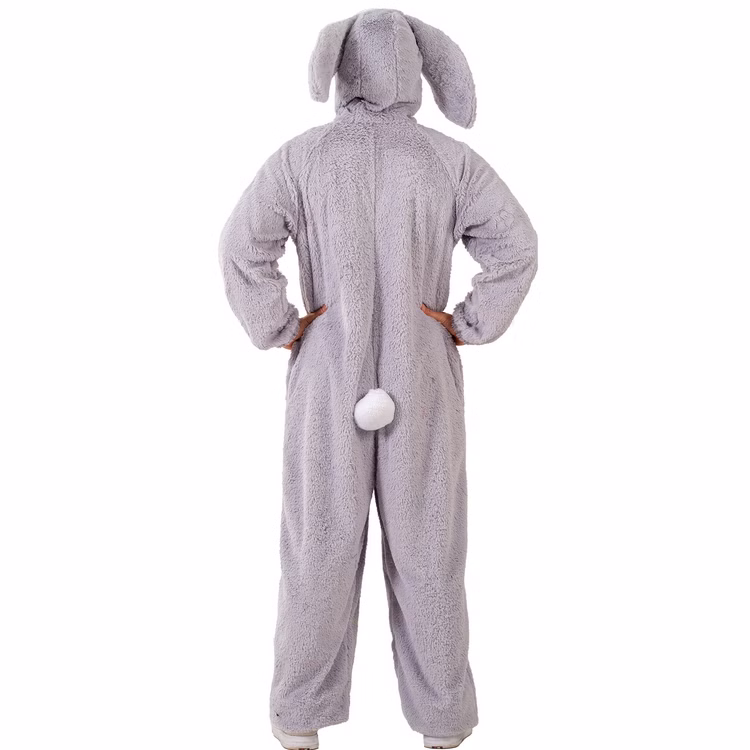 Hasen Kostüm Rabbit Reese Kaninchen für Kinder Gr. 116-140 Grau Tier Tierkostüm Ostern Fasching Karneval Mottoparty Hasen Kostüm Rabbit Reese Kaninchen für Kinder von Hinten
