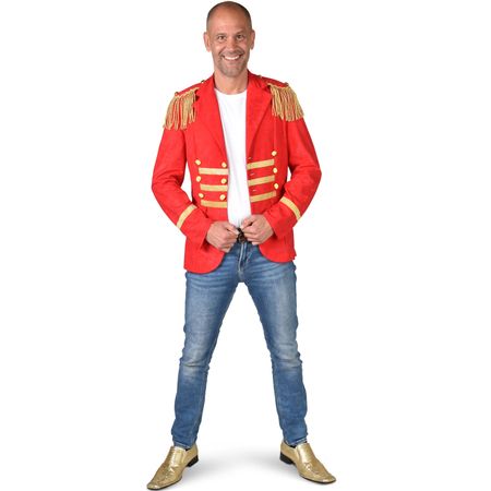 Zirkus Kostüm Rote Garde Jacke Gold Uniform für Herren