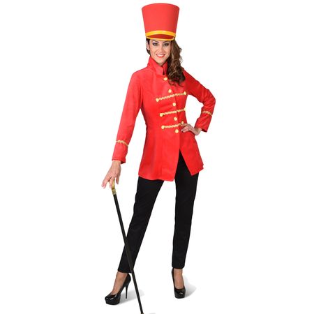 Zirkus Kostüm Rote Garde Jacke Gold Uniform für Damen