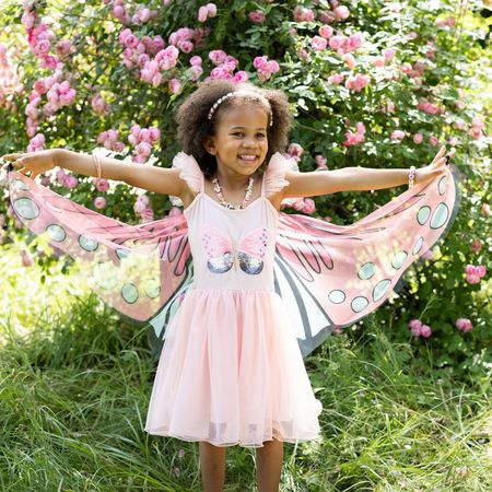 Schmetterling Kostüm Fee Rosalie Kleid mit Flügeln für Kinder